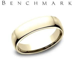 14K Yellow 5.5 mm Euro Wedding Band Size 9