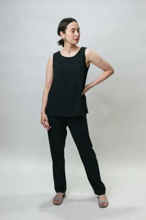 38" Elastic Waist Crepe Pants