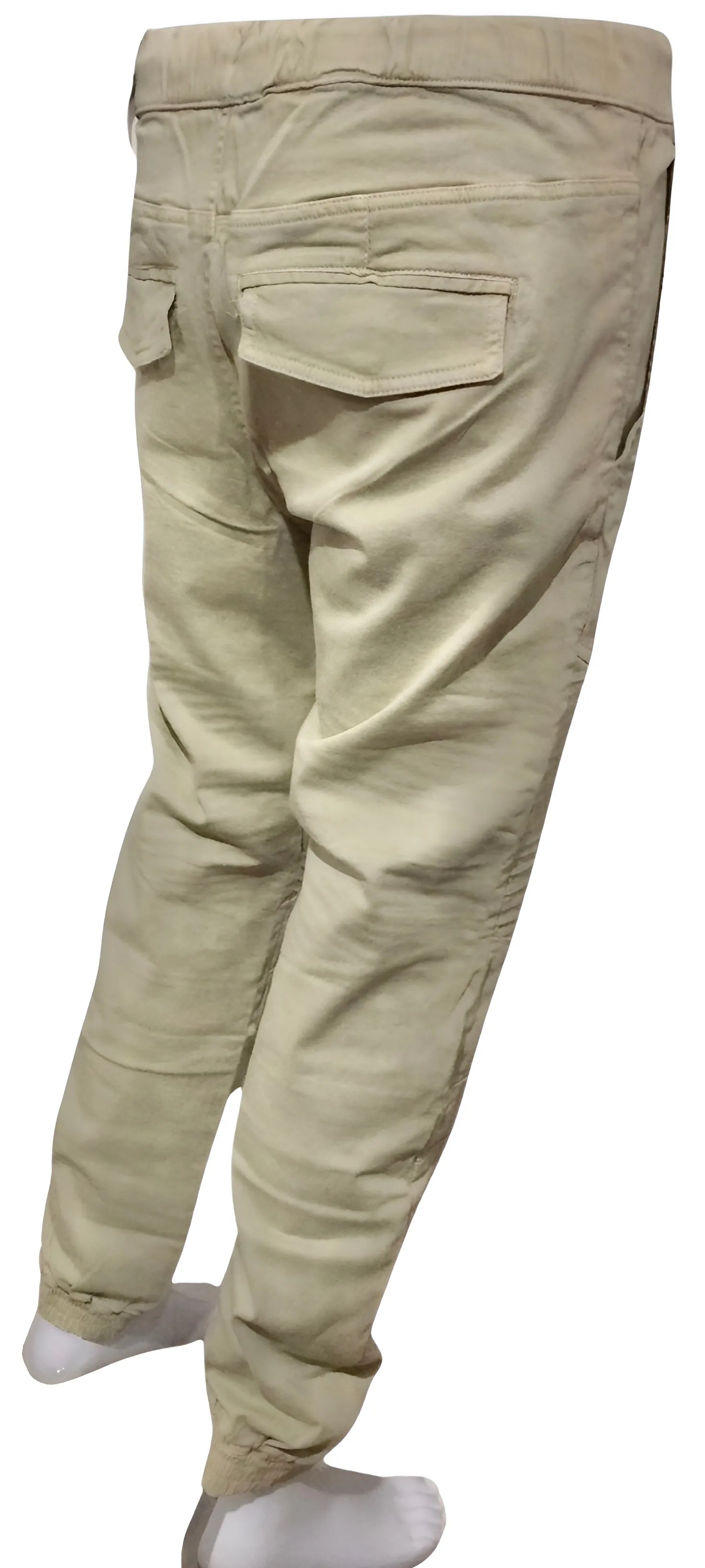 ^AKADEMIKS^ (QUICKSAND) RIBBED JOGGER STYLE PANTS (MEDIUM)