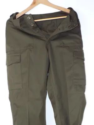 Austrian Women's Olive Green Combat Trousers - button fly - Grade 1