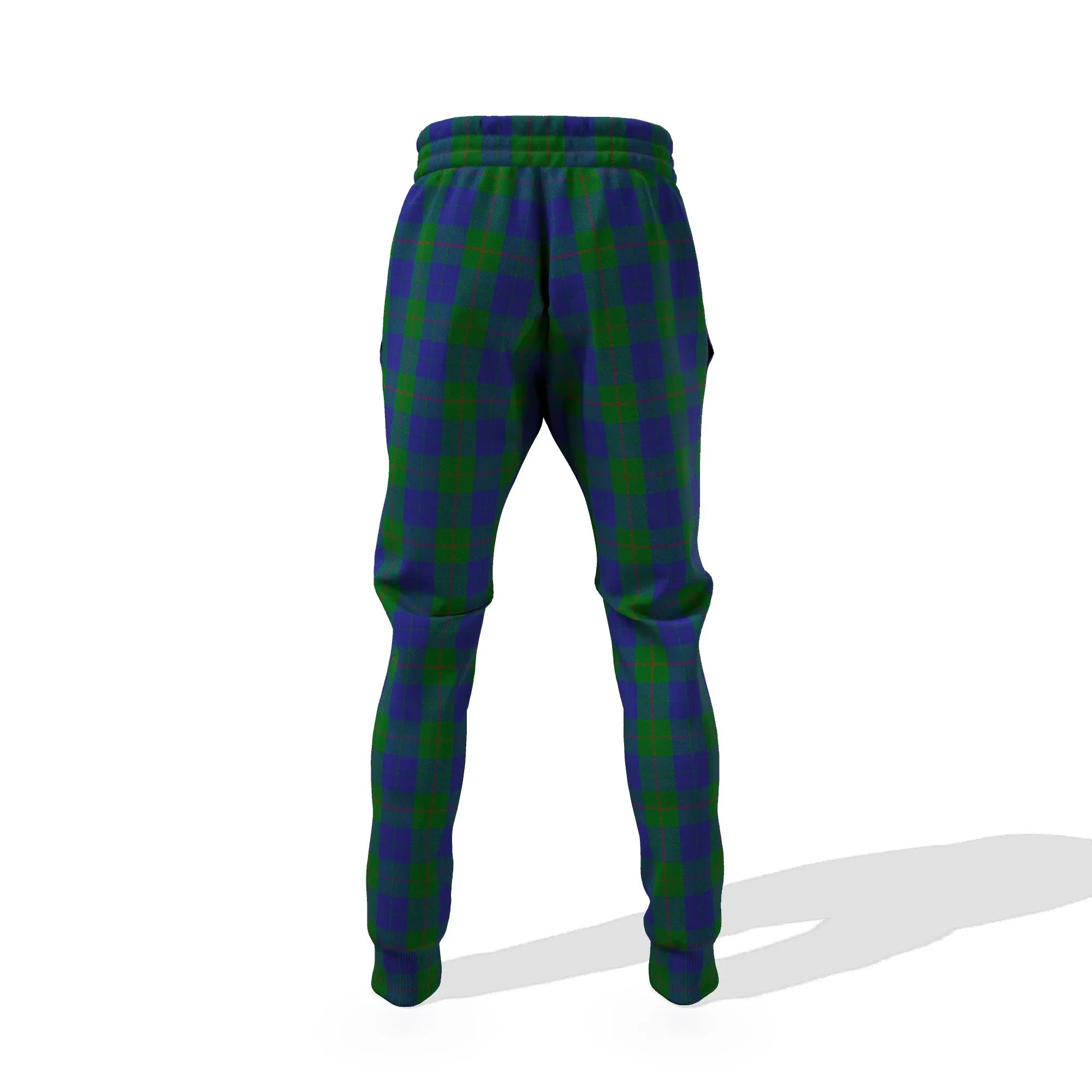 Barclay Tartan Joggers Pants with Family Crest