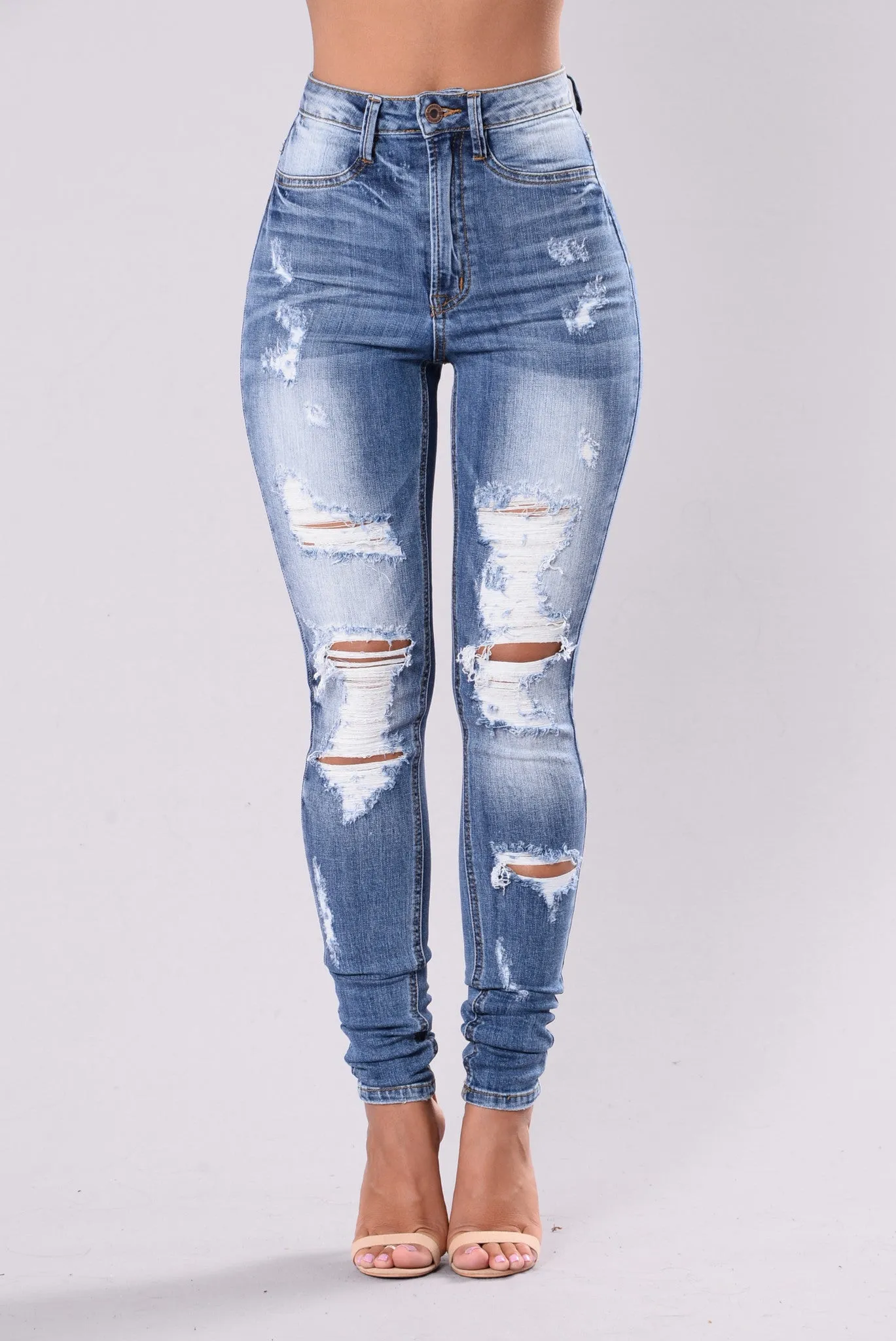 Bet You Won't Forget It Jeans - Medium Blue