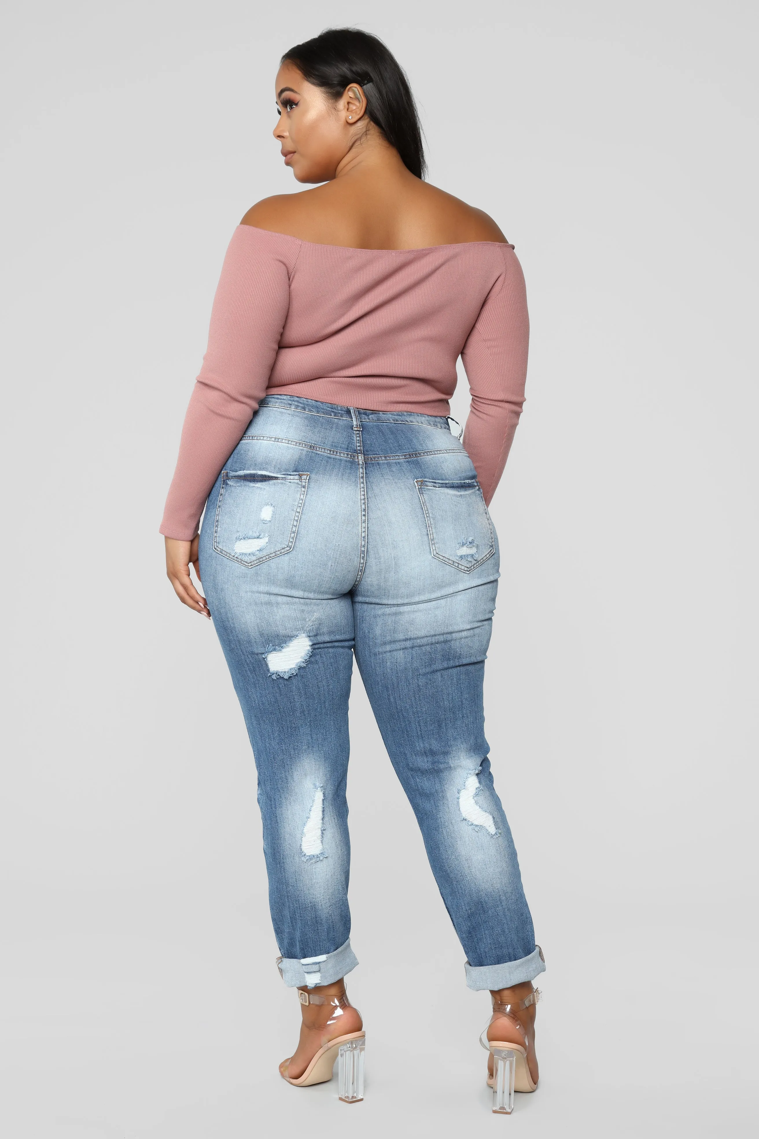 Bet You Won't Forget It Jeans - Medium Blue