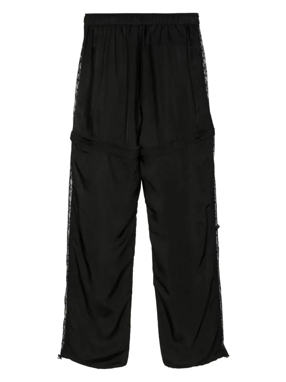 Black Side Lace Track Pants