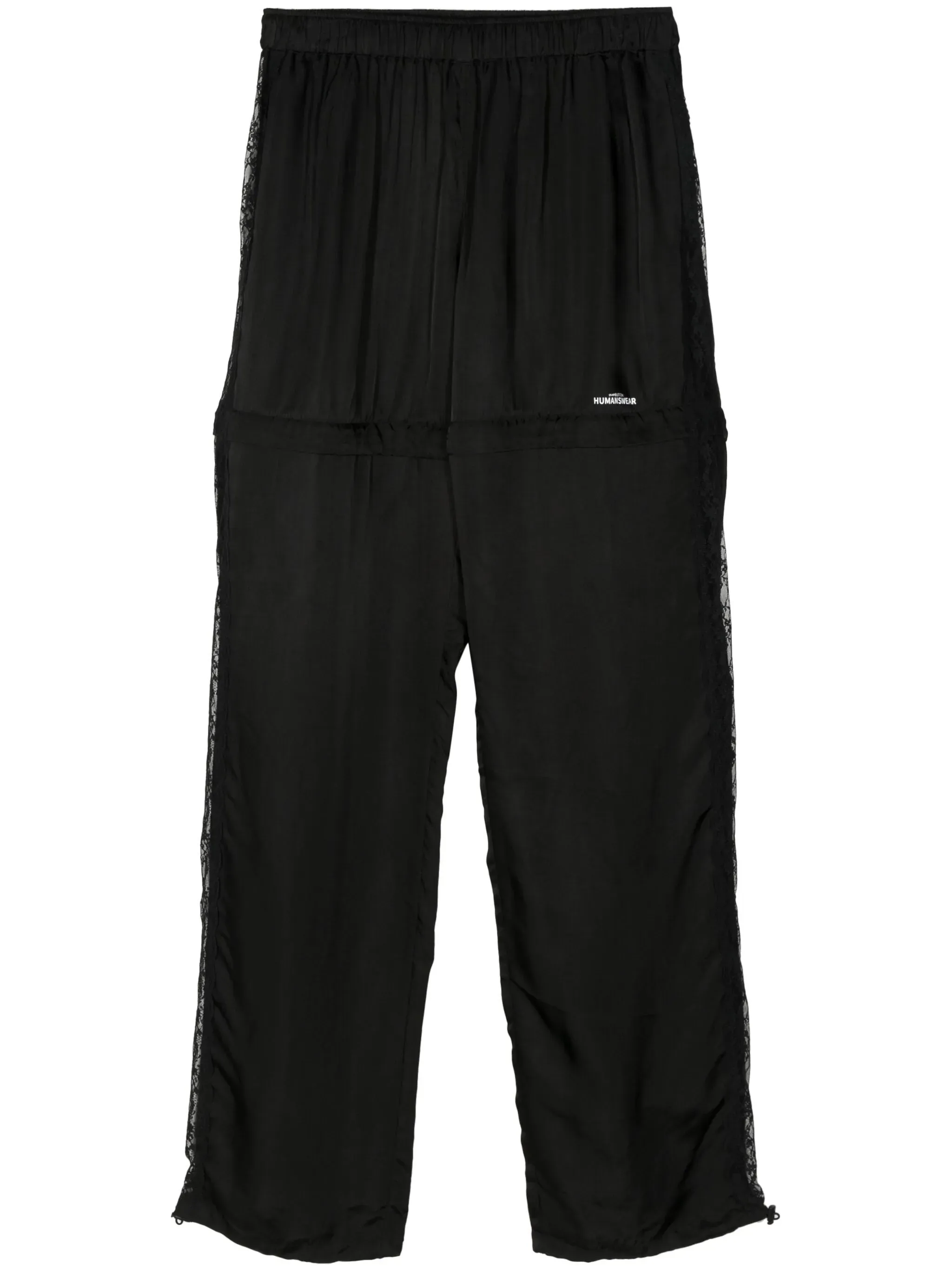 Black Side Lace Track Pants