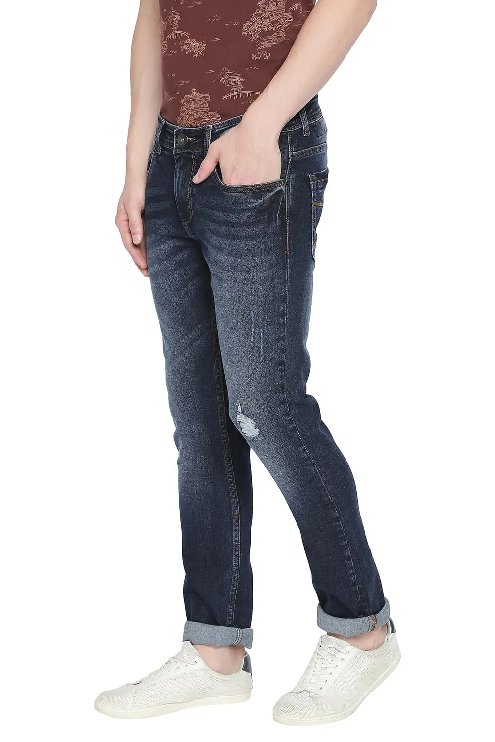 Blade Fit Distressed Stretch Jean