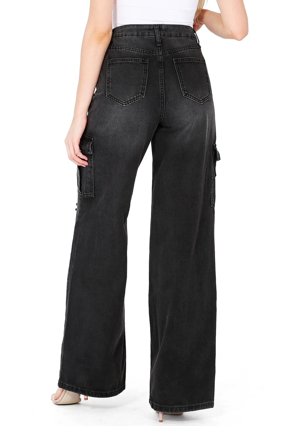 Cargo Wide Leg Jeans