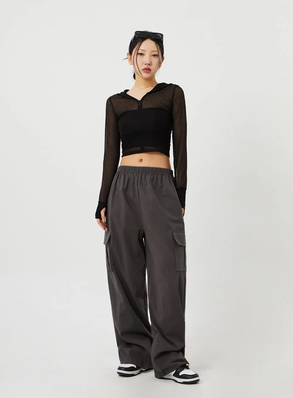 Cargo Wide Leg Track Pants CM302