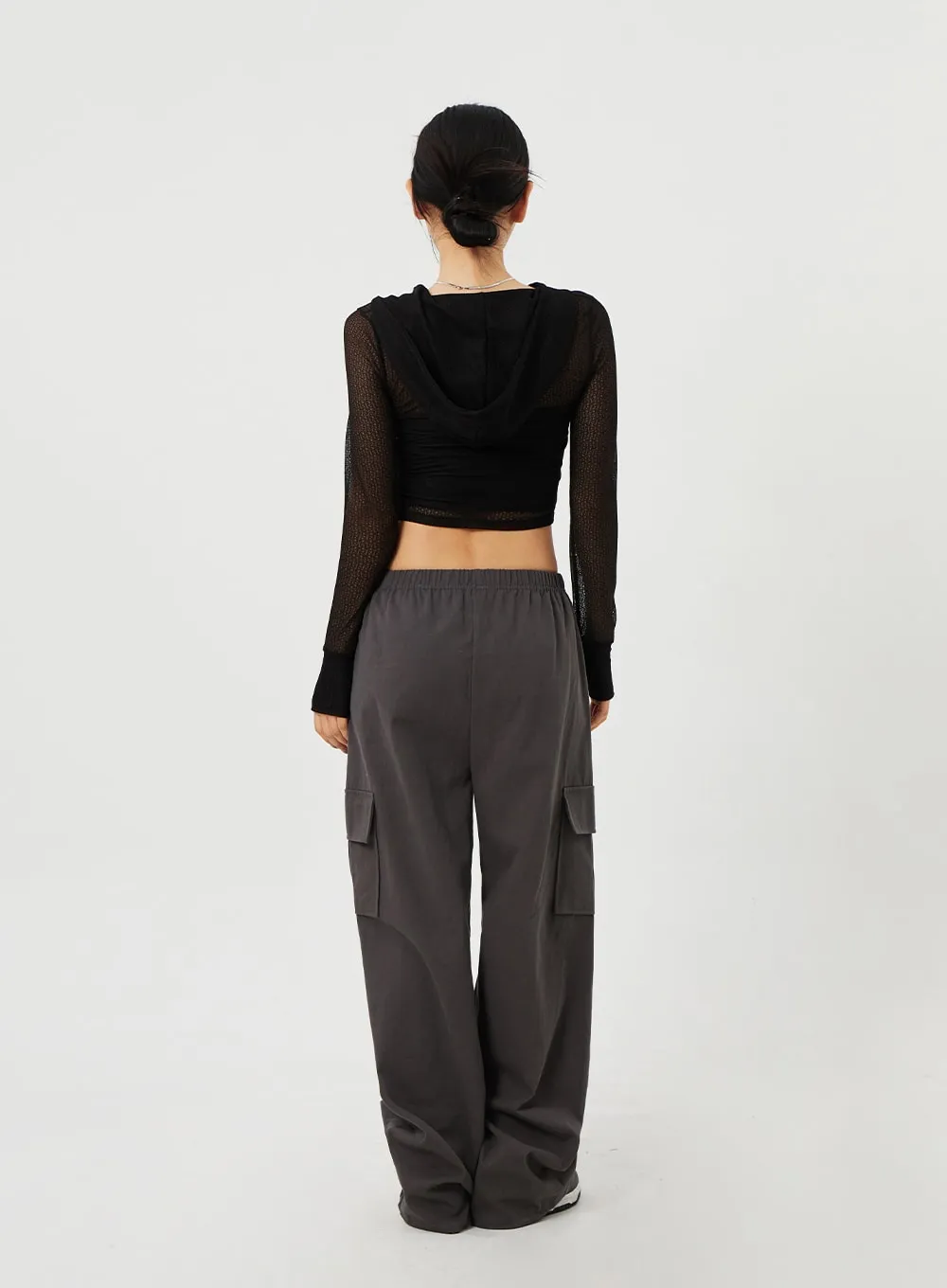 Cargo Wide Leg Track Pants CM302