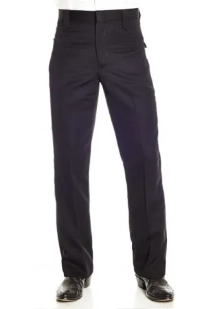 Circle S Mens Black Western Poly Blend Ranch Dress Pant 38