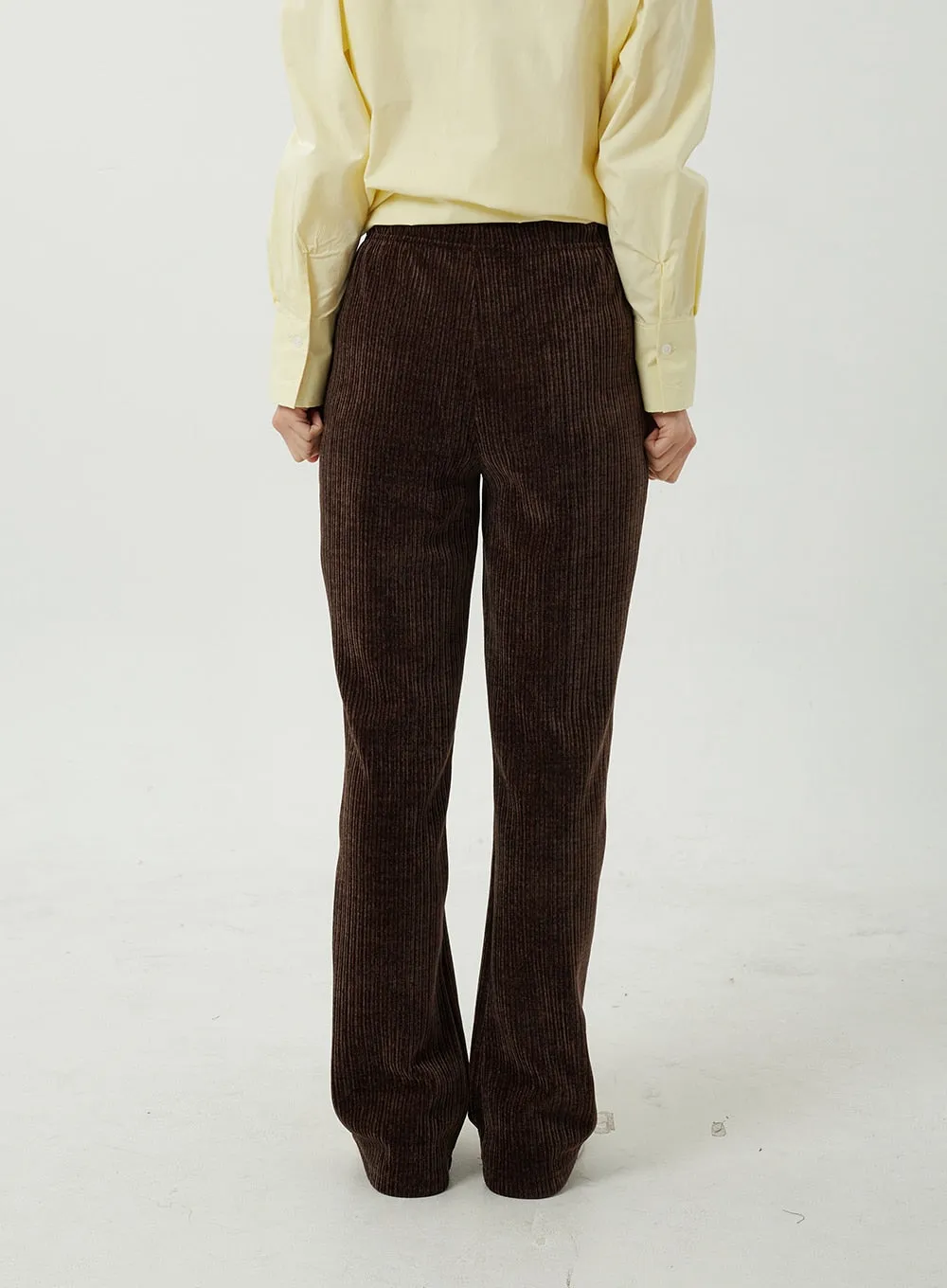 Cotton Blend Wide Leg Track Pants OJ313