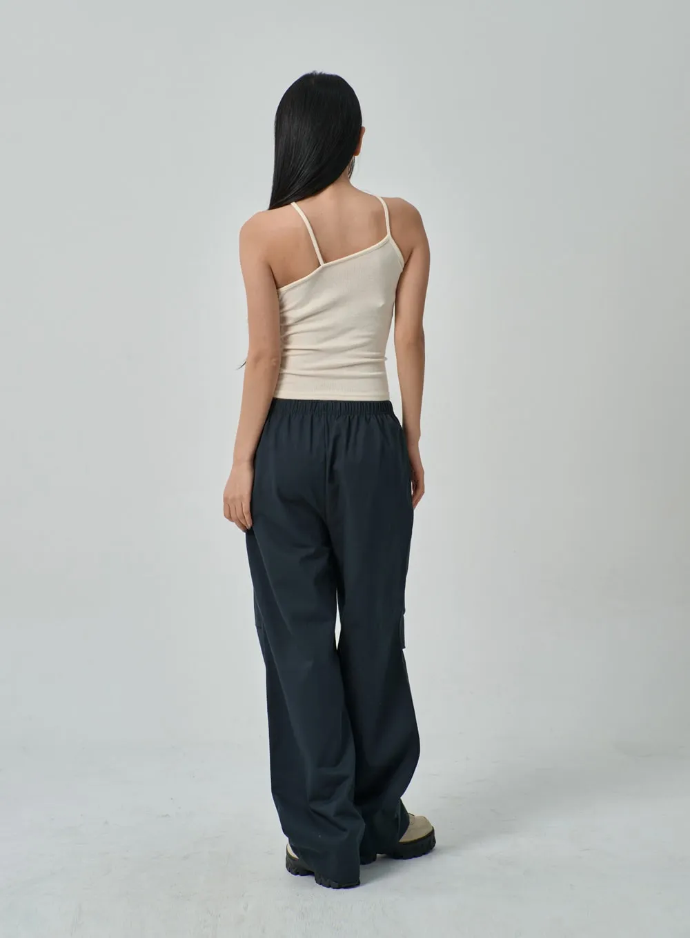 Drawstring Wide Track Pants IF314