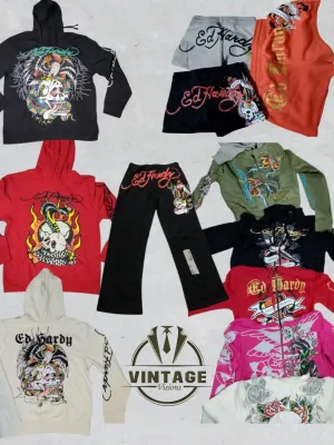 ED Hardy Men's & Ladies Hoodies, Sexy Shorts 75 Pcs