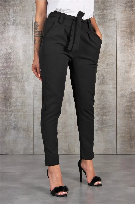 Elastic Waist Casual Pants Bottoms