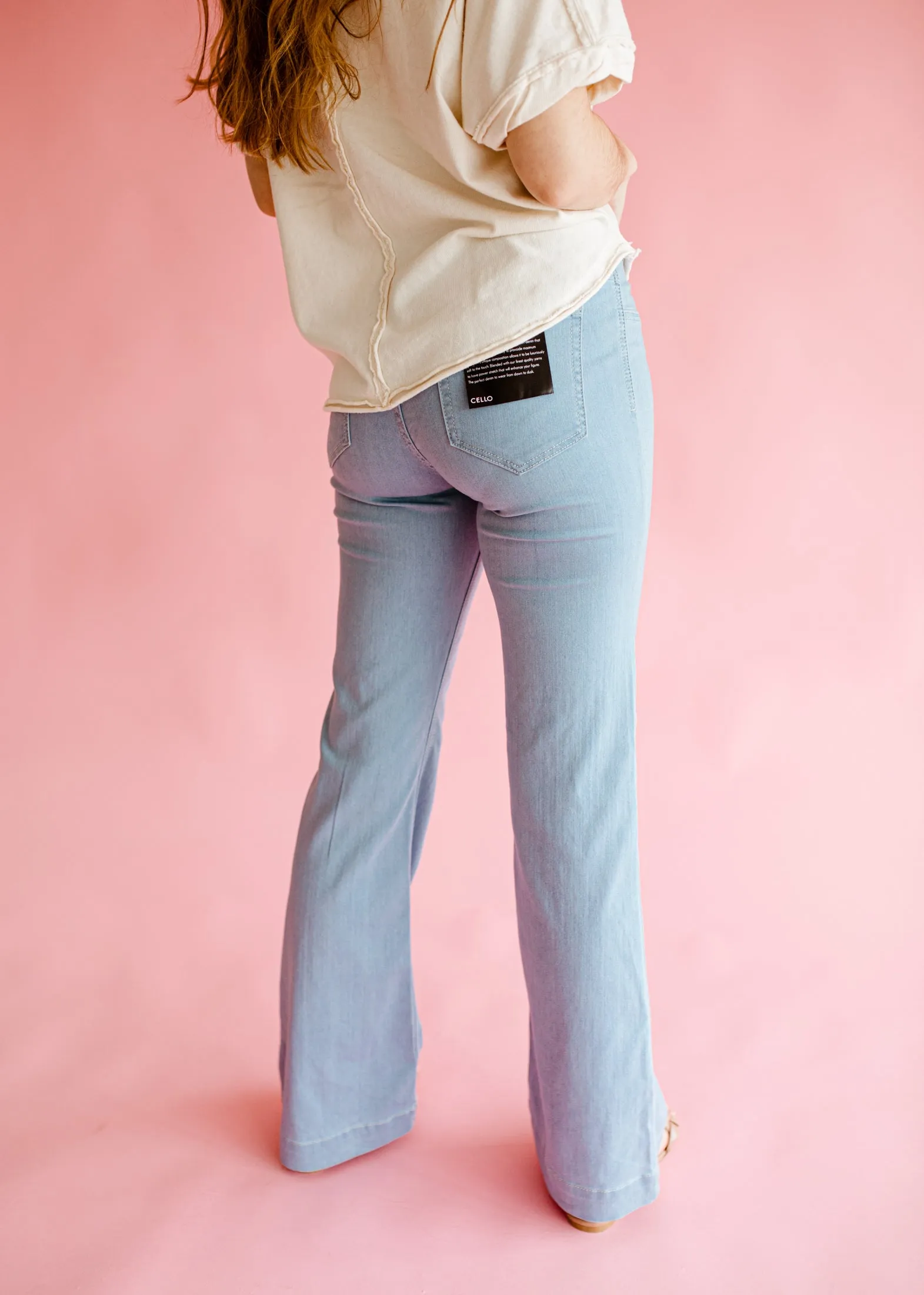 Elastic Waist Pull On Flares