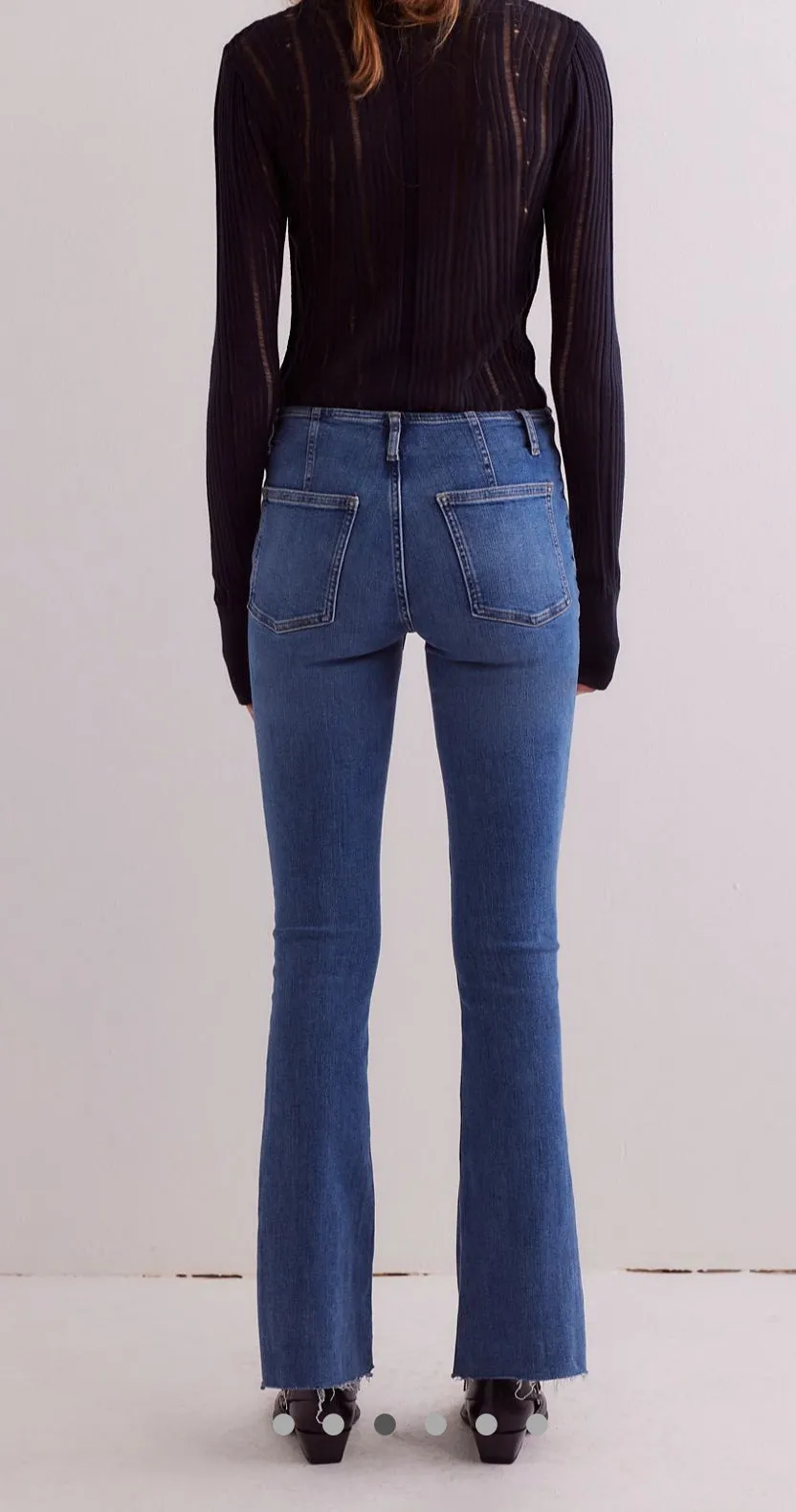 Free People Level Up Slit Bootcut Jeans