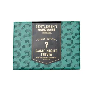 Premium Gentlemens Hardware Game Night Trivia Set for Enthusiasts