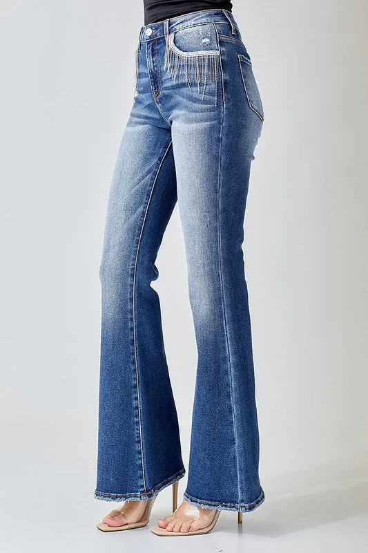 Gone Country Embellished Flare Jeans