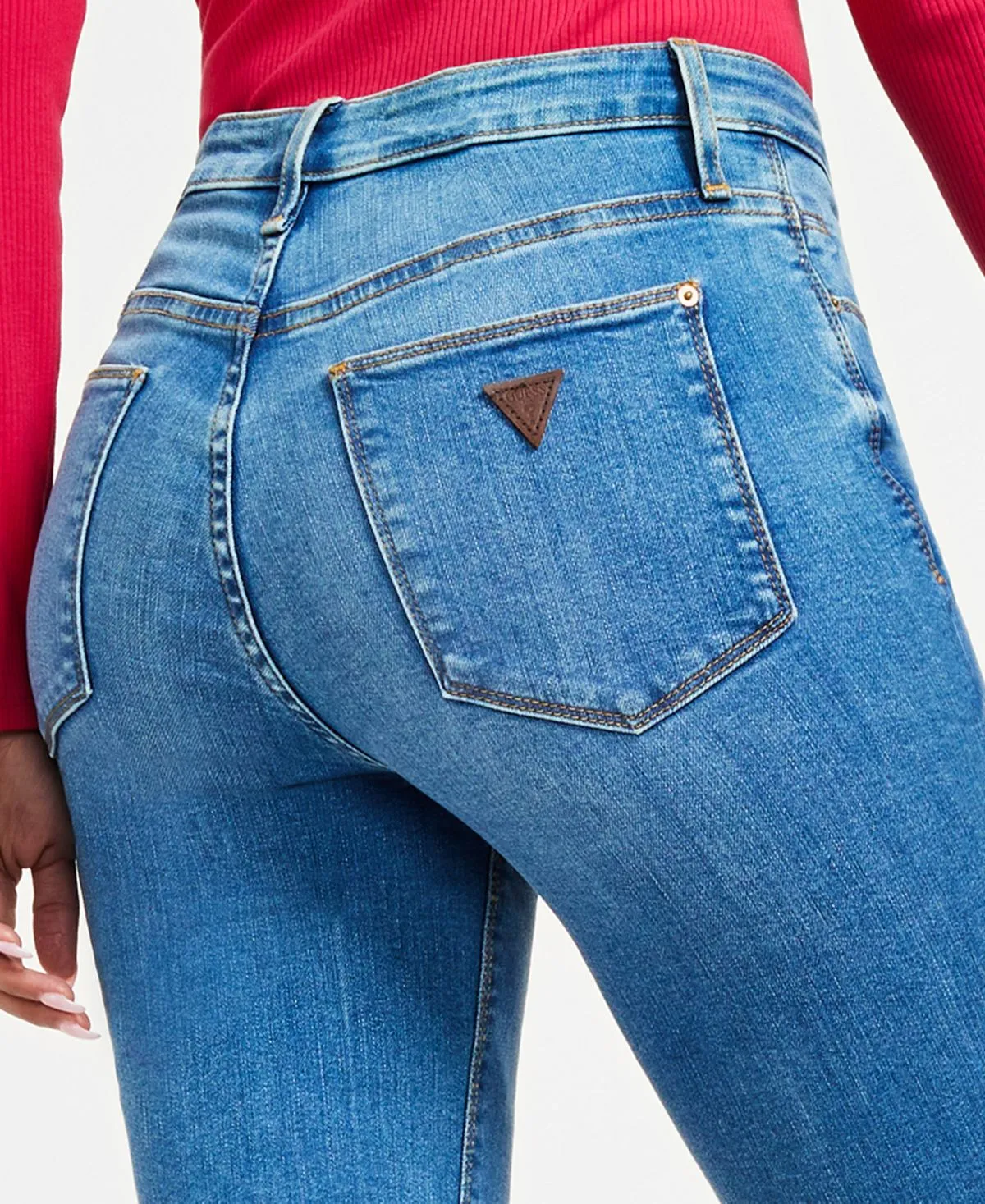 GUESS Women's Sexy Mid Rise Bootcut Jeans