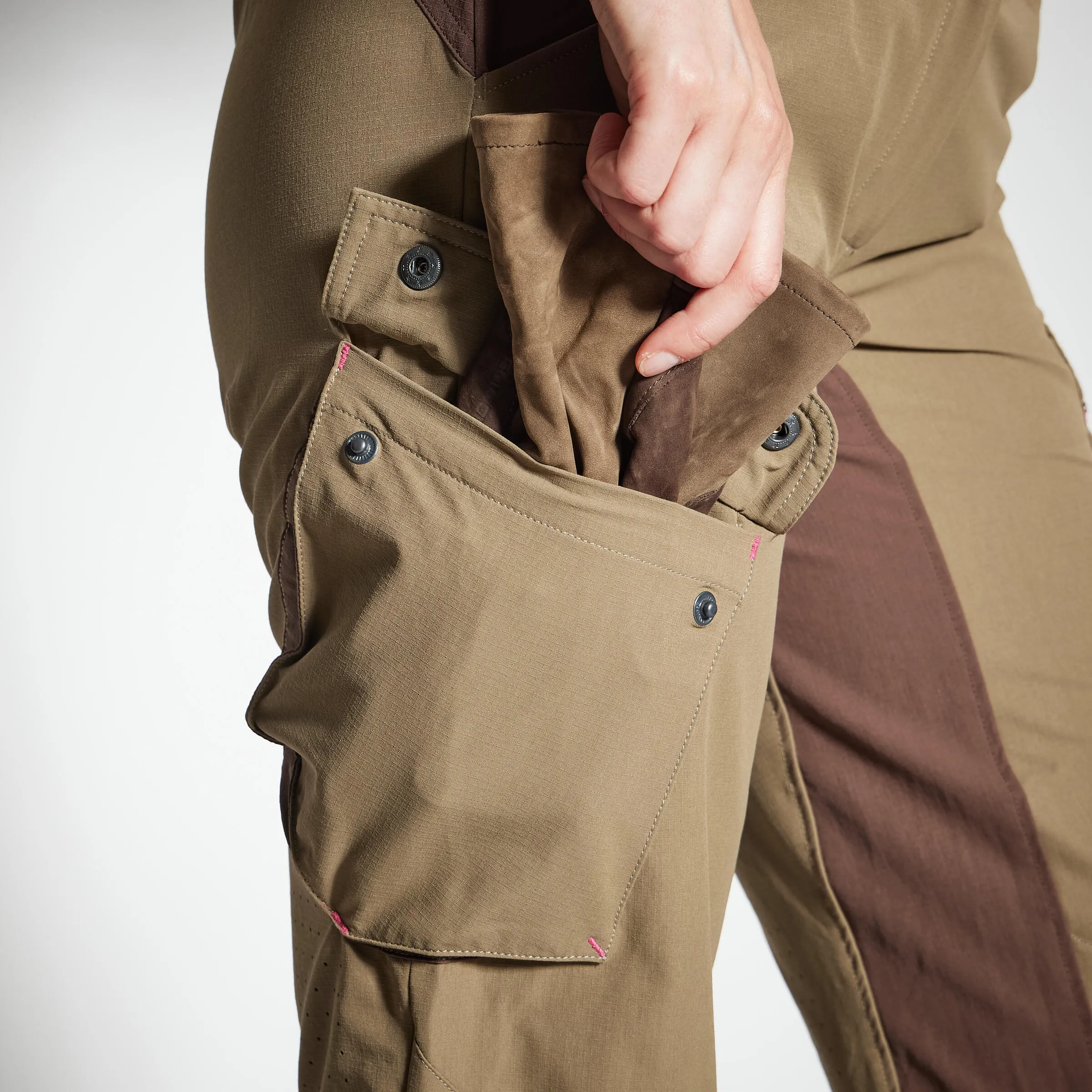 Hunting trousers LADIES 500 light, breathable, brown SOLOGNAC