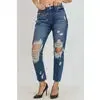 JBD High-Rise Distress Mom Jean