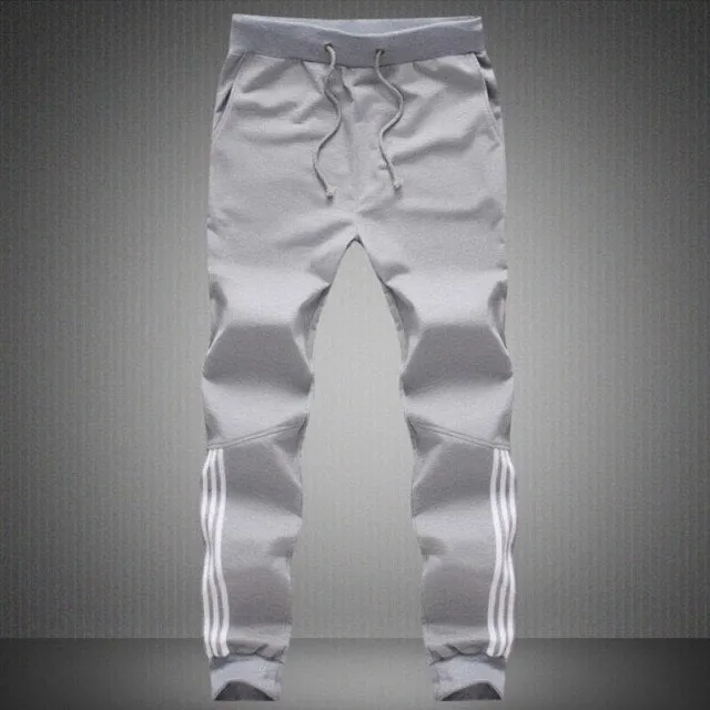 Mens Casual Striped Jogger Pants