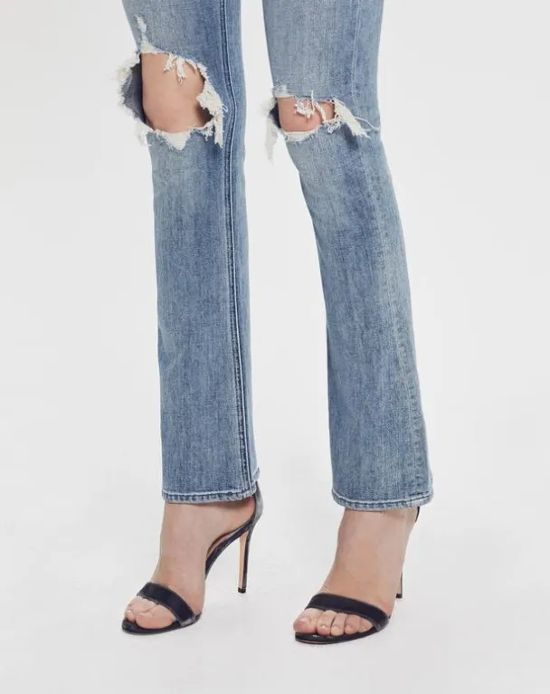 MOTHER - The Runaway Weekender Jeans in Helter Skelter