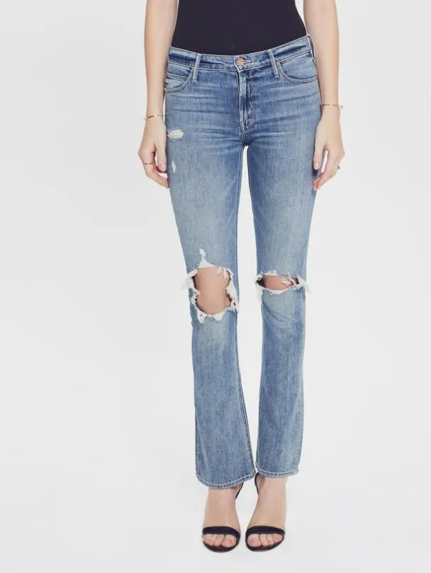 MOTHER - The Runaway Weekender Jeans in Helter Skelter