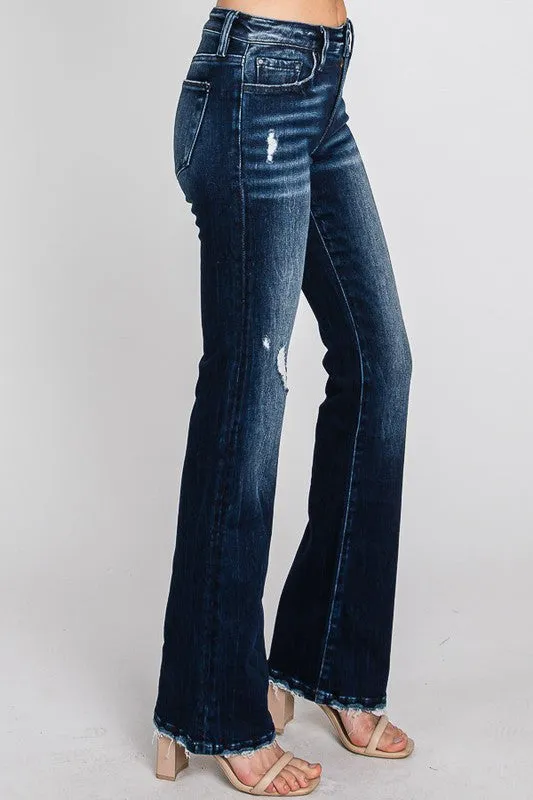 Petra Mid Rise Stretch Classic Bootcut Jeans