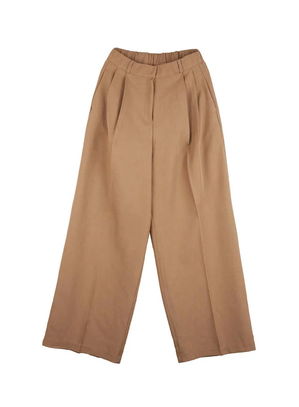 Pintuck Wide-Leg Slacks ON418