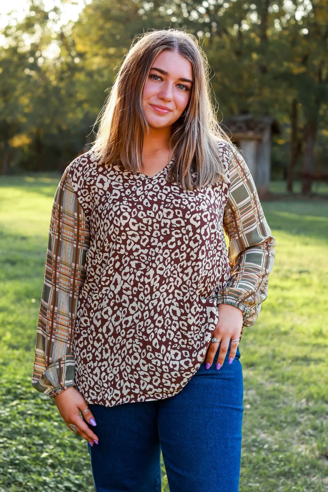 Plaid And Simple Top