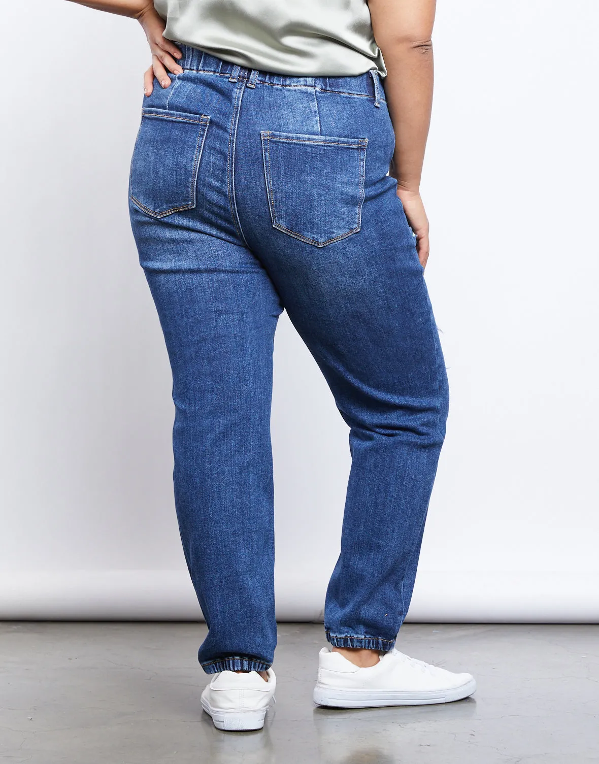 Plus Size Game Changer Distressed Jeans