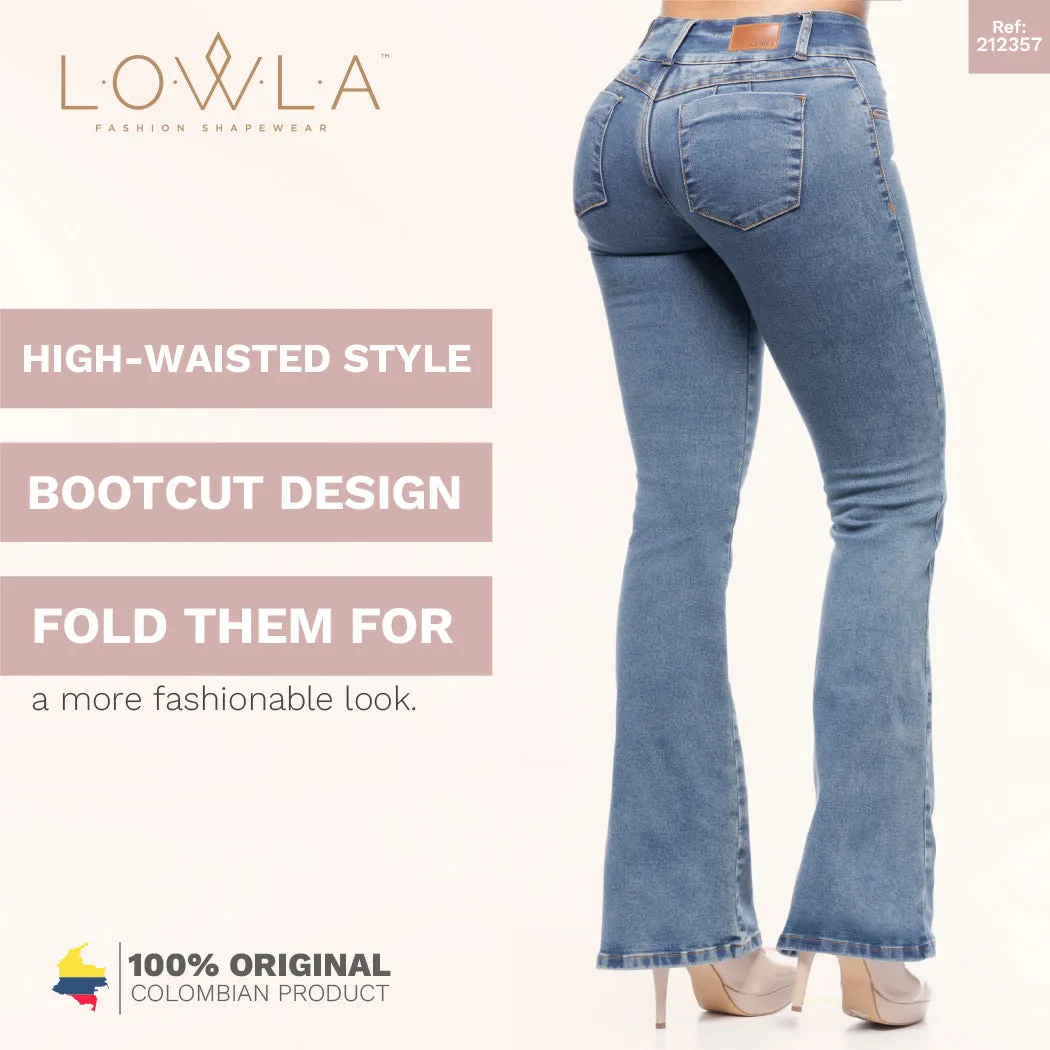 Regular Rise Butt Lift Flare Colombian Jeans with Removable Pads LOWLA 212357