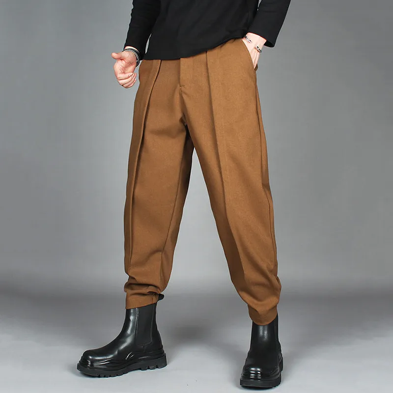 Retro Casual Elastic Waist Harem Pants