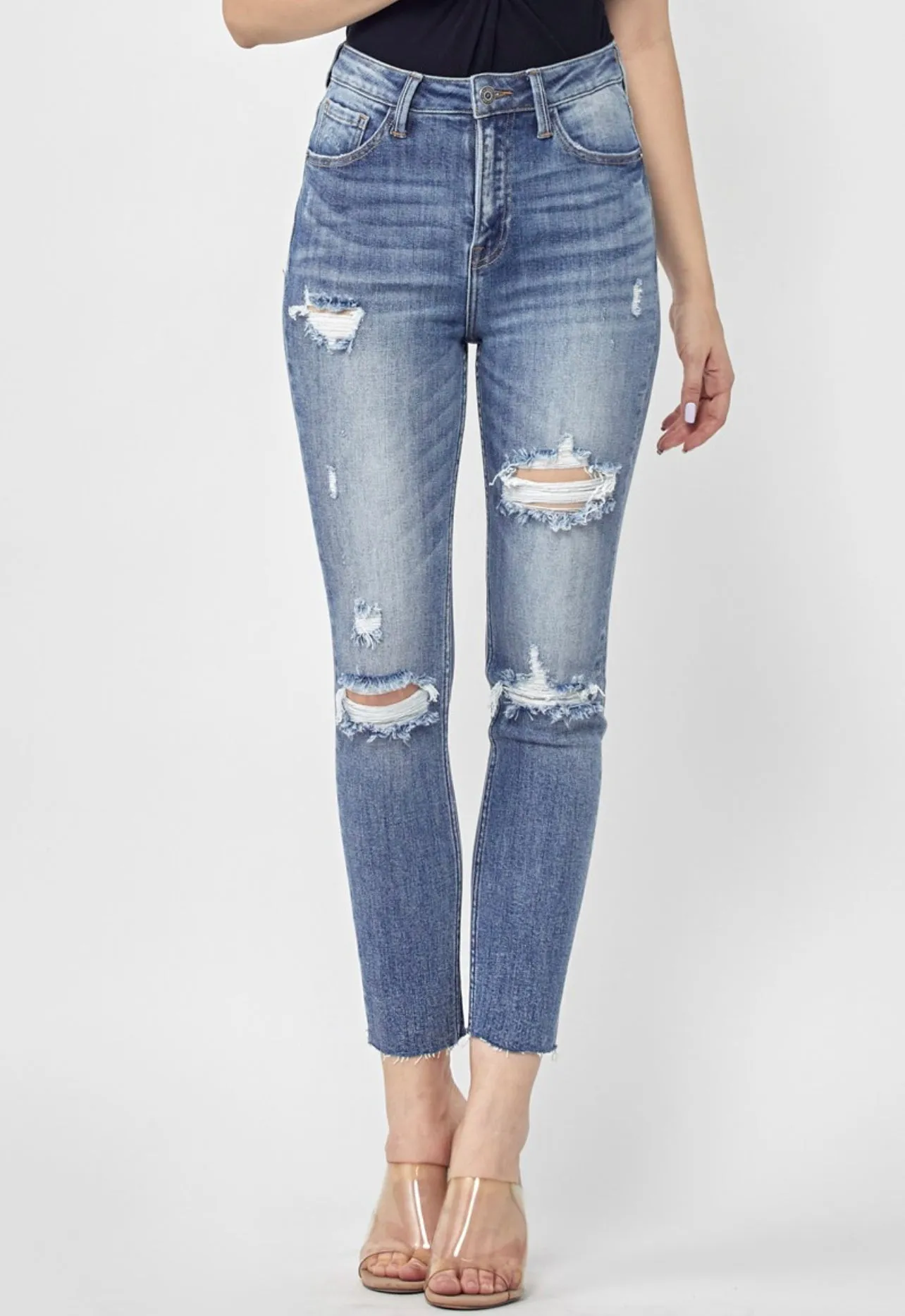 Risen Distressed Relaxed Fit Skinny