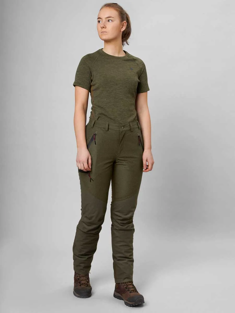 SEELAND Avail Trousers - Ladies - Pine Green Melange