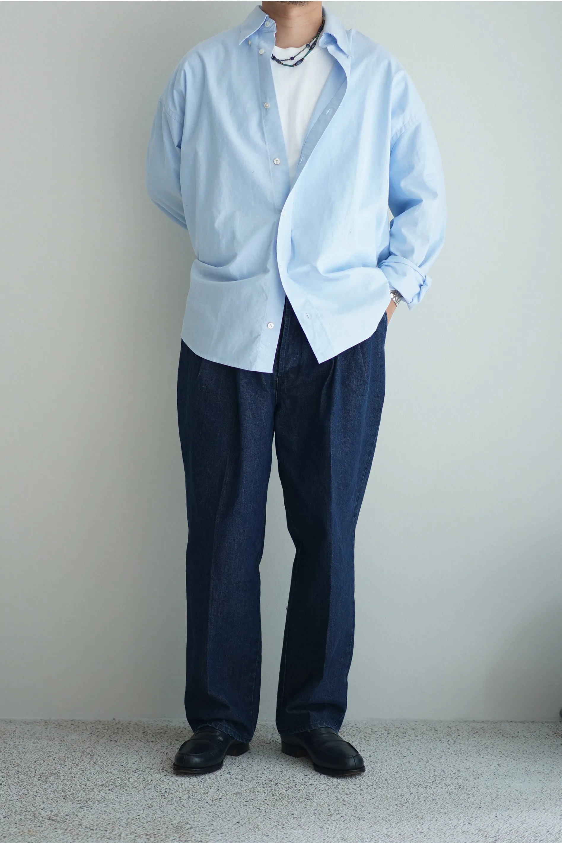 STUDIO NICHOLSON / BUTTON DOWN SHIRT/ STYLE