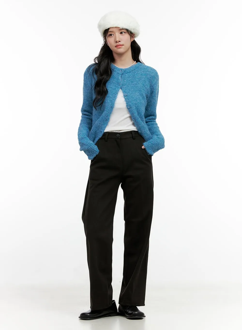 Tailored Wide-Fit Slacks ON404