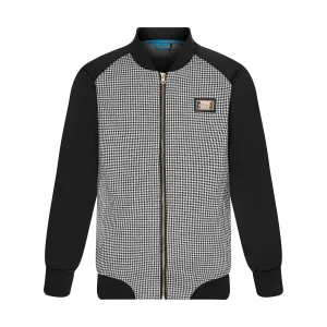 THE HOUNDSTOOTH JACKET-BLACK