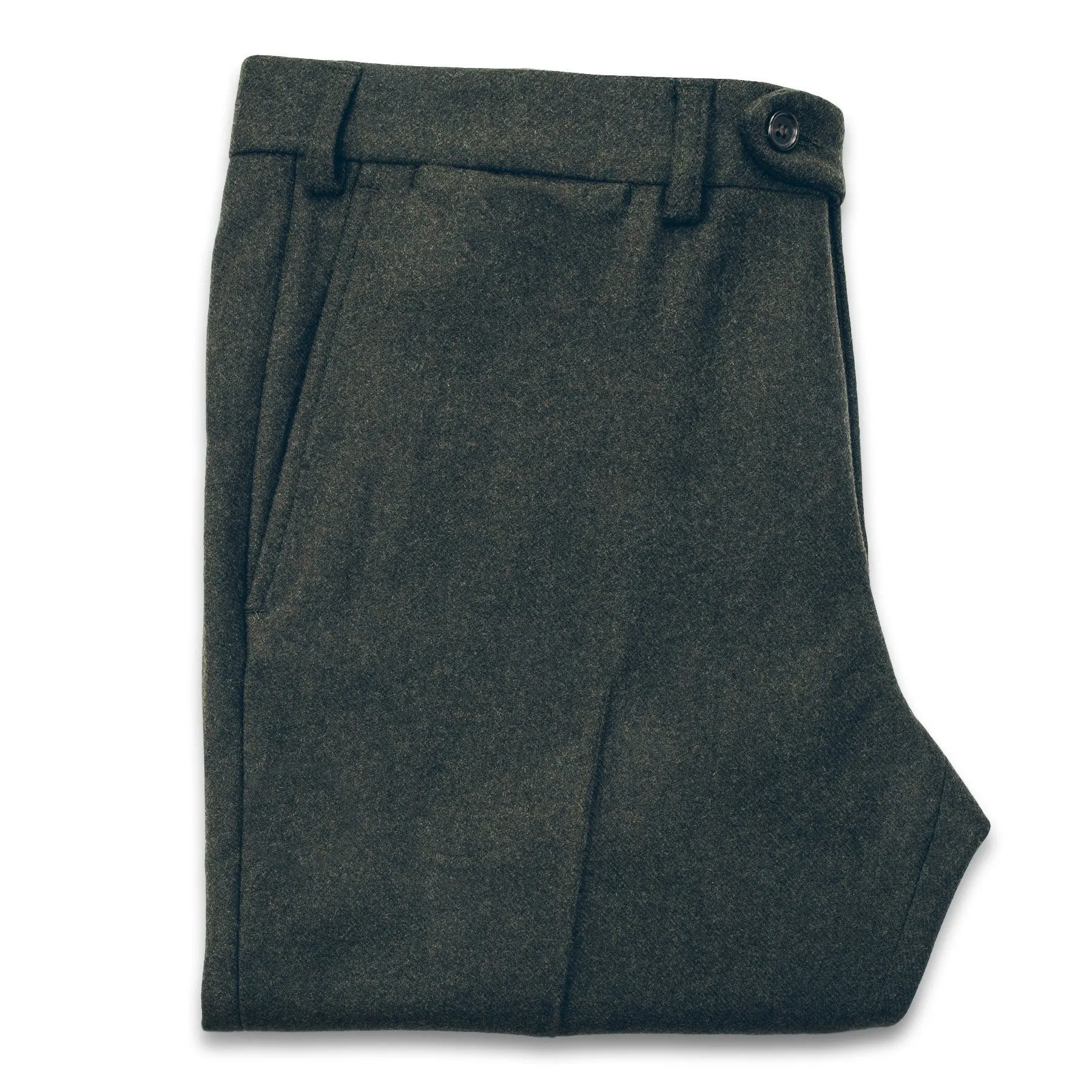 The Telegraph Trouser in Olive Wool