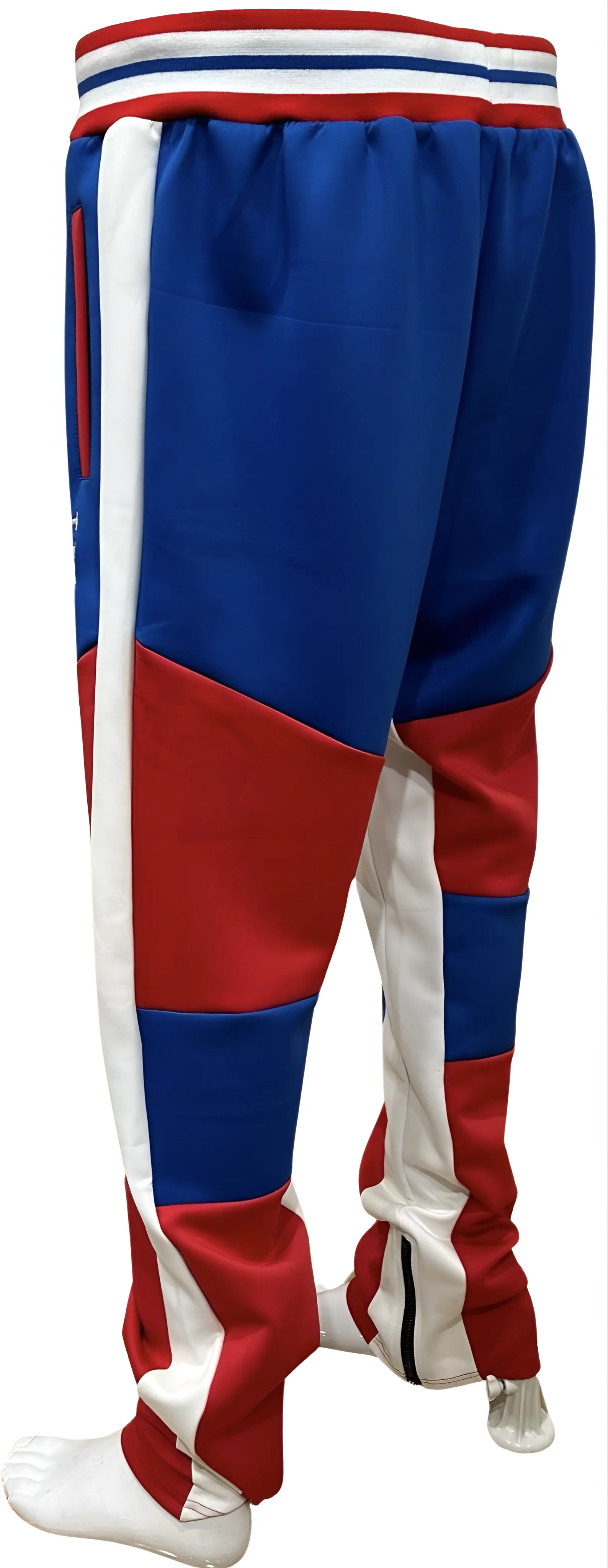 ^UCXX^ (BLUE-RED) TRACK PANTS (ACTIVEWEAR)