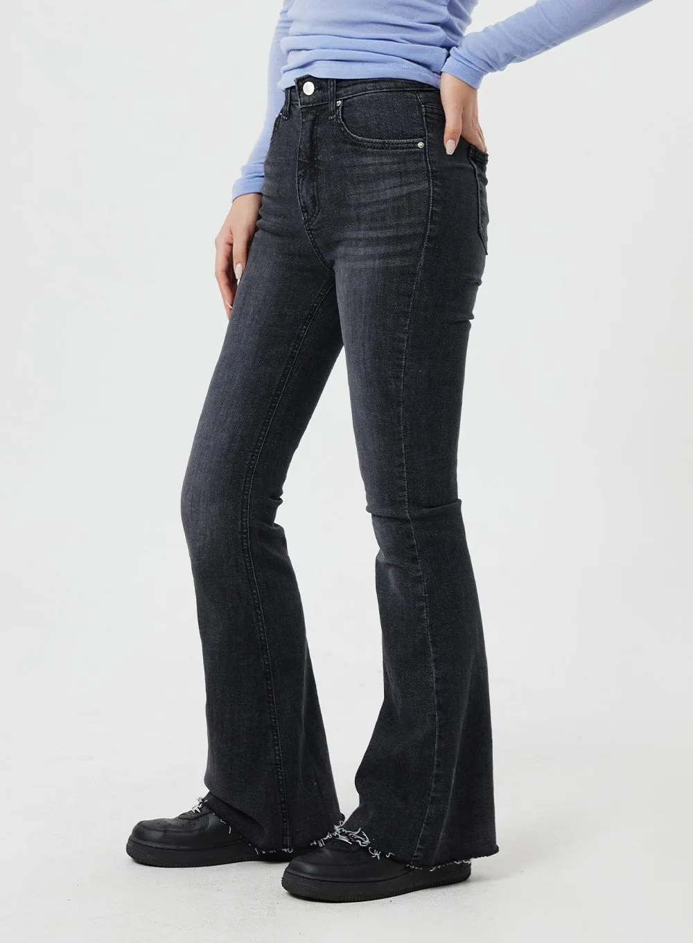 Washed Bootcut Jeans CF317