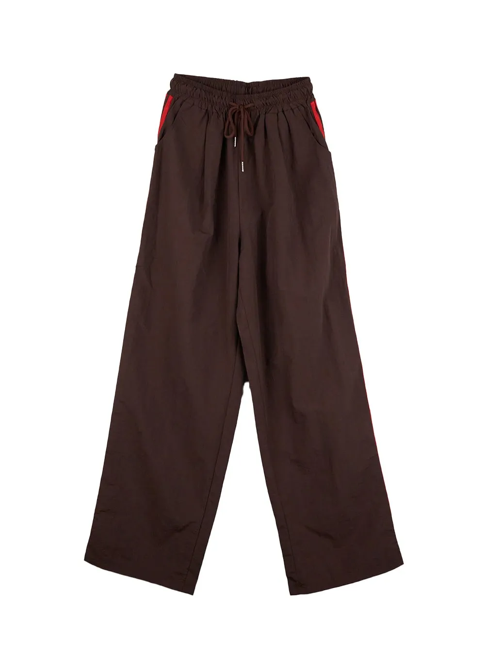 Wide-Leg Contrast Track Pants CN412