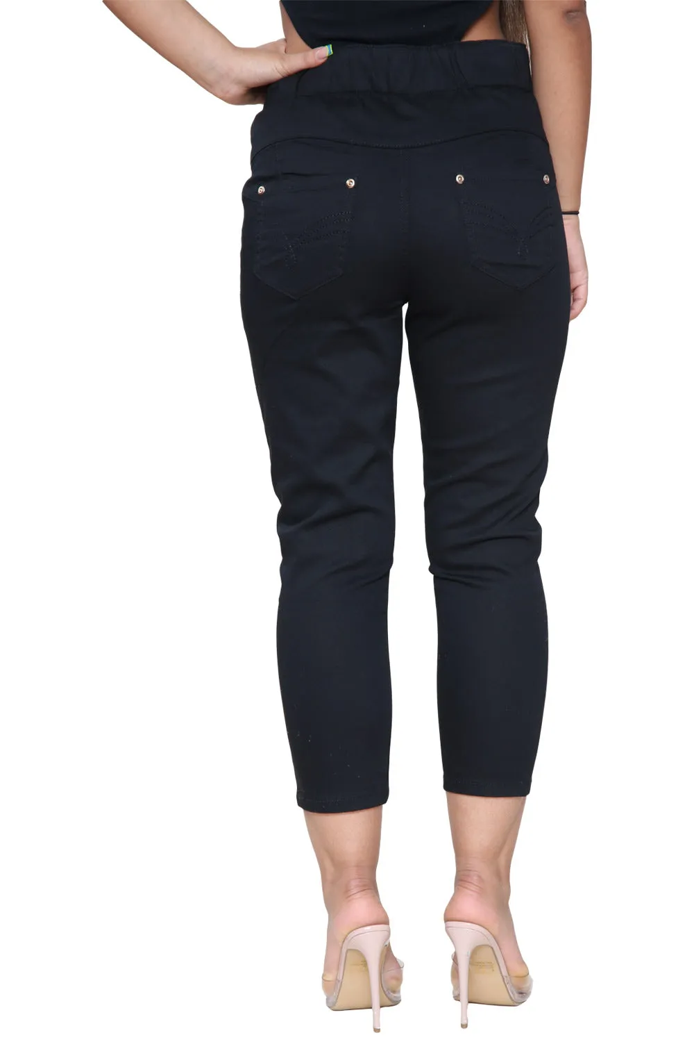 Women Cropped Jeggings - UK 10/12