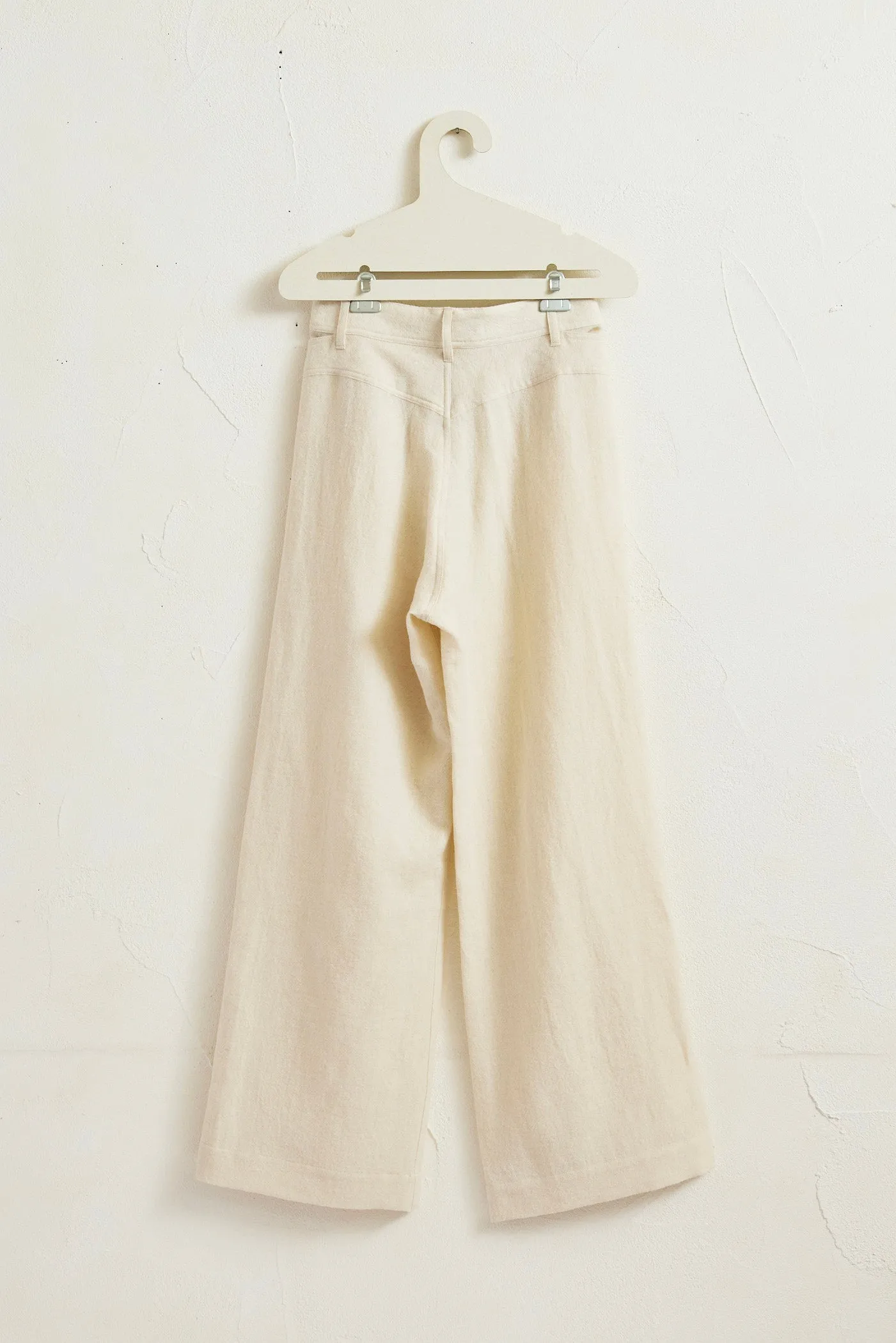 Wool Linen Wide Slacks